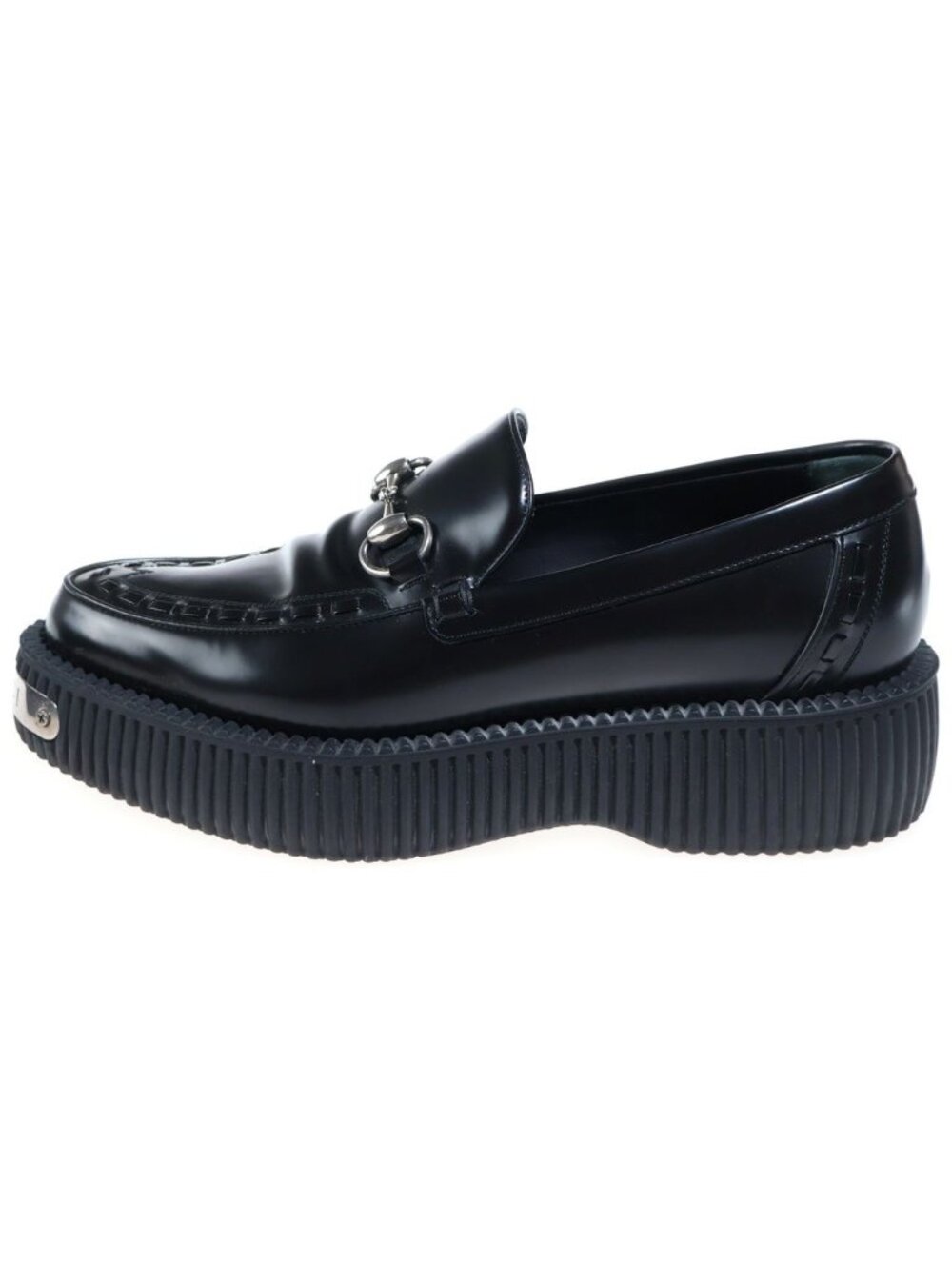 Gucci Horsebit Creeper Loafers Low Cut Shoes Black